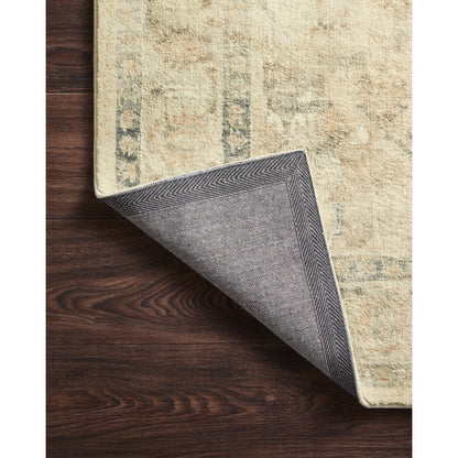 Rosette Emerson Rug by Loloi in sand, ivory. Made from 100% polyester in a traditional style.