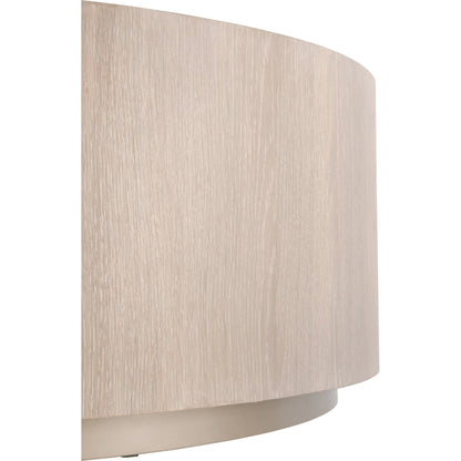 Roto Coffee Table by Essentials For Living in natural gray, silver. Made from oak, metal in a modern style.