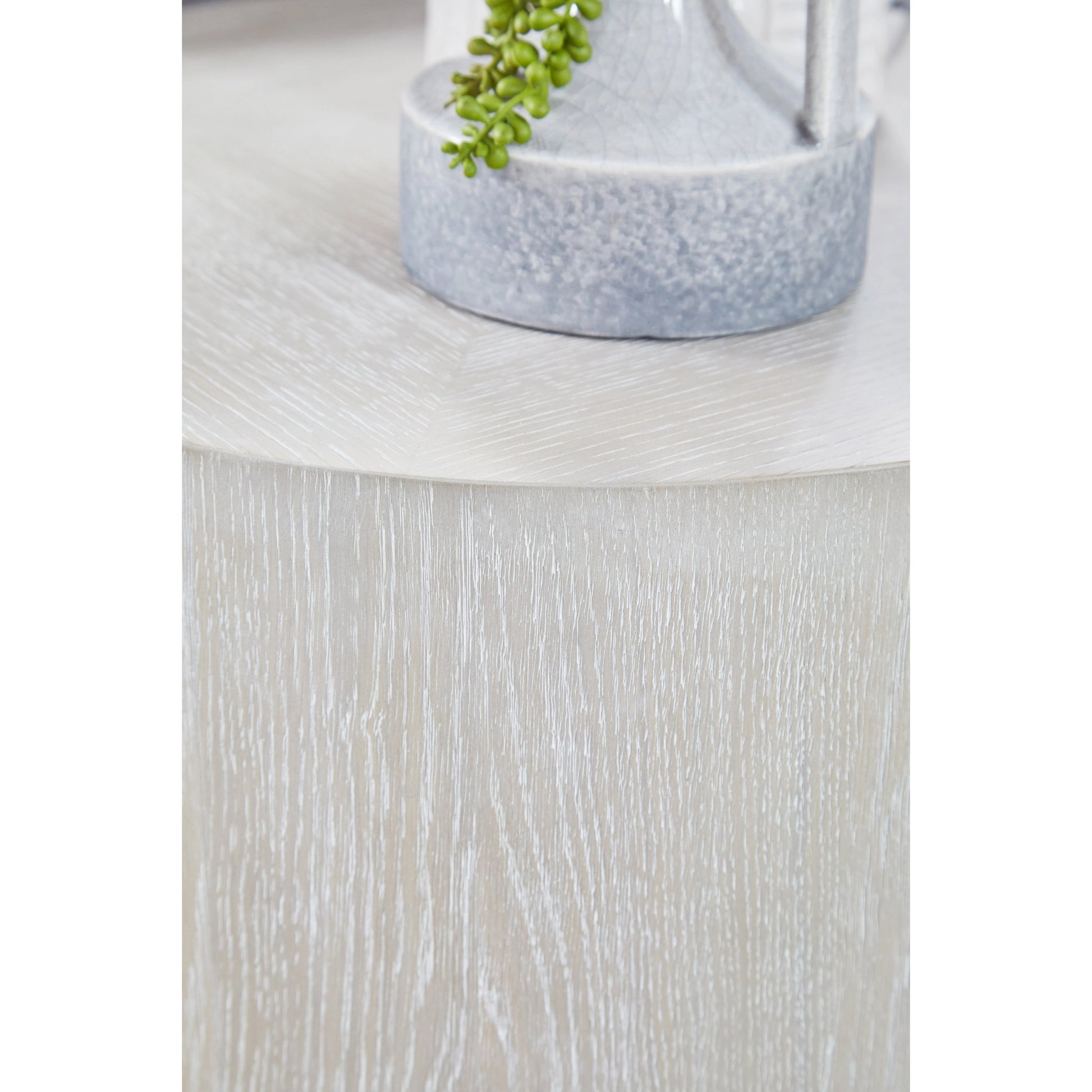 Roto End Table by Essentials For Living in natural gray, silver. Made from oak, metal in a modern style.