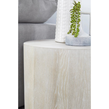 Roto End Table by Essentials For Living in natural gray, silver. Made from oak, metal in a modern style.