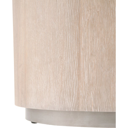 Roto End Table by Essentials For Living in natural gray, silver. Made from oak, metal in a modern style.