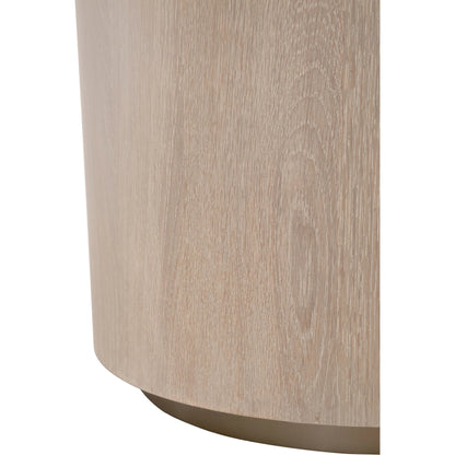 Roto End Table by Essentials For Living in natural gray, silver. Made from oak, metal in a modern style.