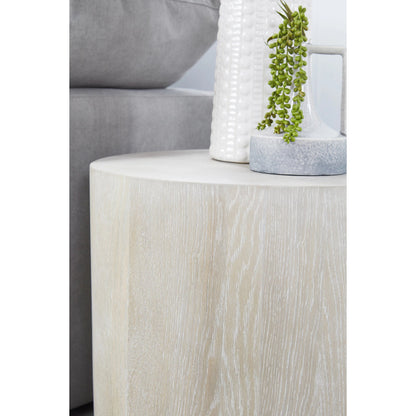 Roto End Table by Essentials For Living in natural gray, silver. Made from oak, metal in a modern style.
