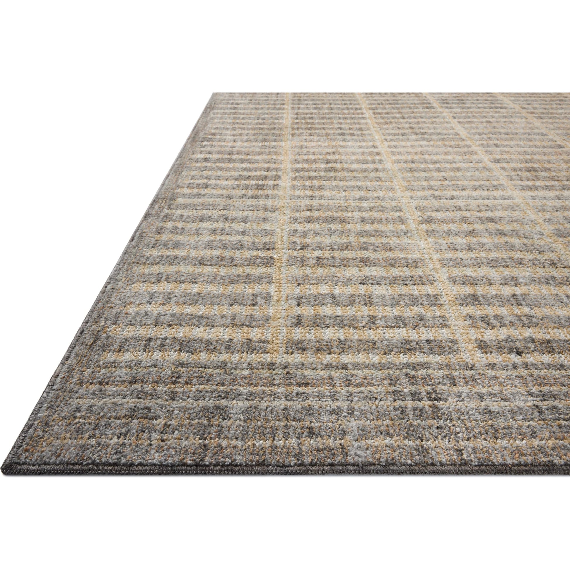 Roxie ROX-02 Rug by Loloi in smoke, natural. Made from 100% polyester in a unique style.