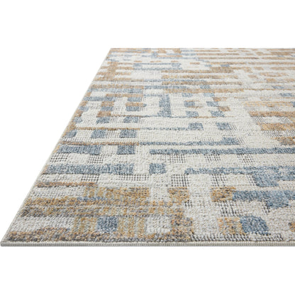 Roxie ROX-04 Rug by Loloi in ivory, denim. Made from 100% polyester in a unique style.