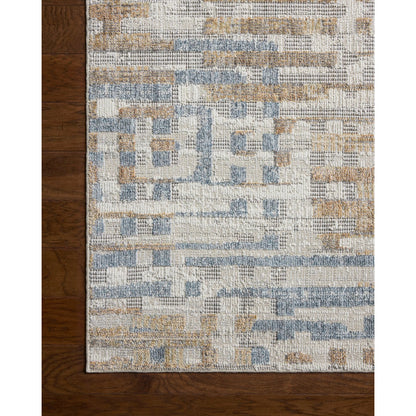 Roxie ROX-04 Rug by Loloi in ivory, denim. Made from 100% polyester in a unique style.