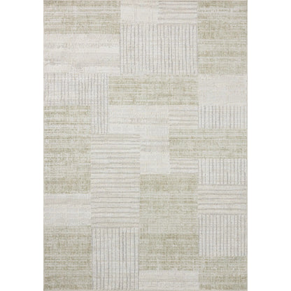 Roxie ROX-06 Rug by Loloi in linen, sage. Made from 100% polyester in a unique style.