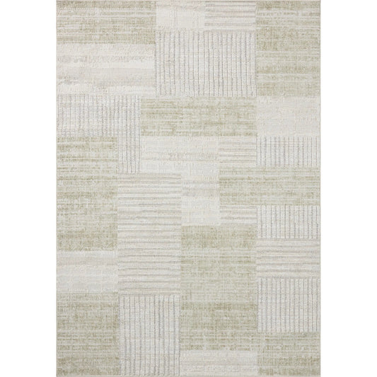 Roxie ROX-06 Rug by Loloi in linen, sage. Made from 100% polyester in a unique style.