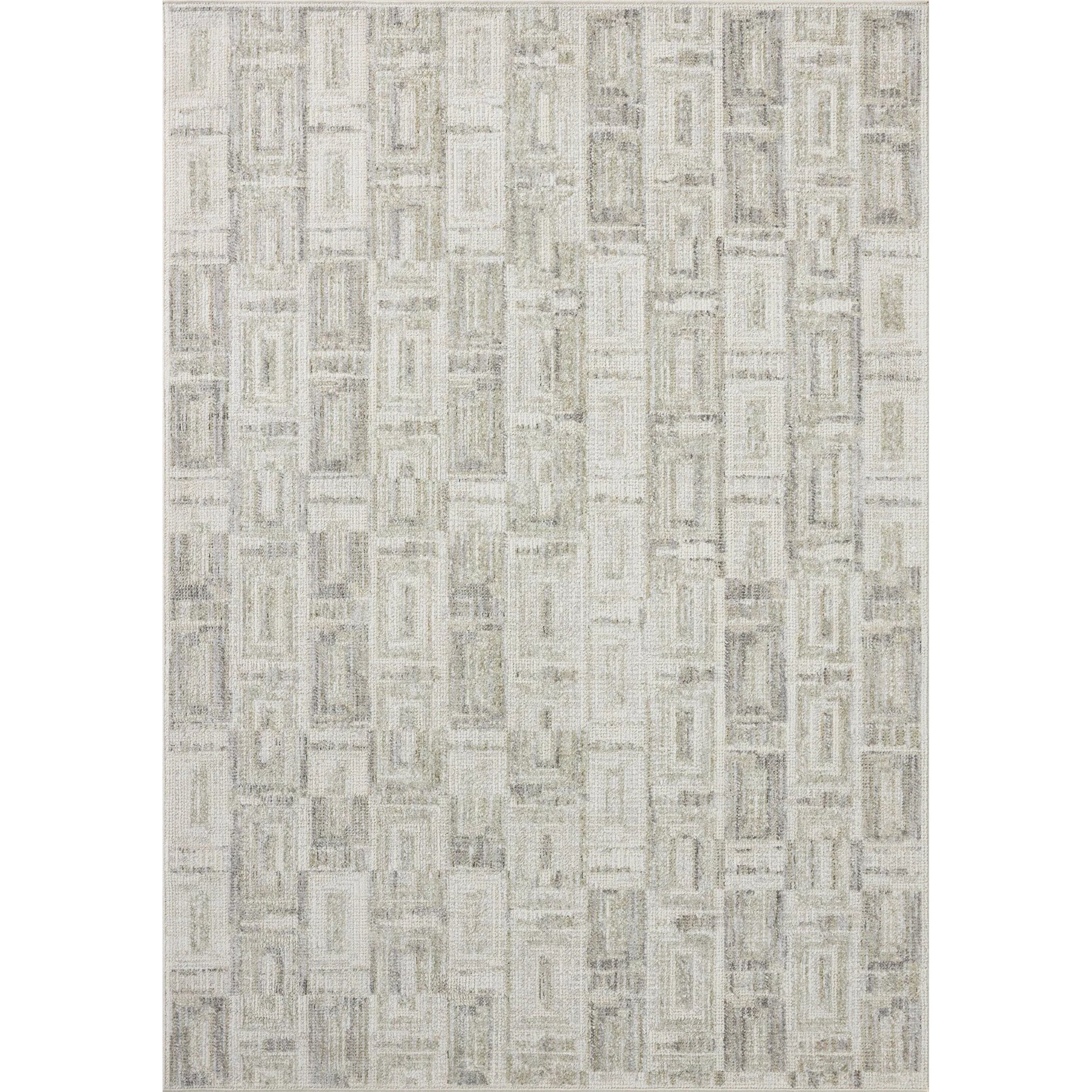 Roxie ROX-07 Rug by Loloi in bone, sage. Made from 100% polyester in a unique style.