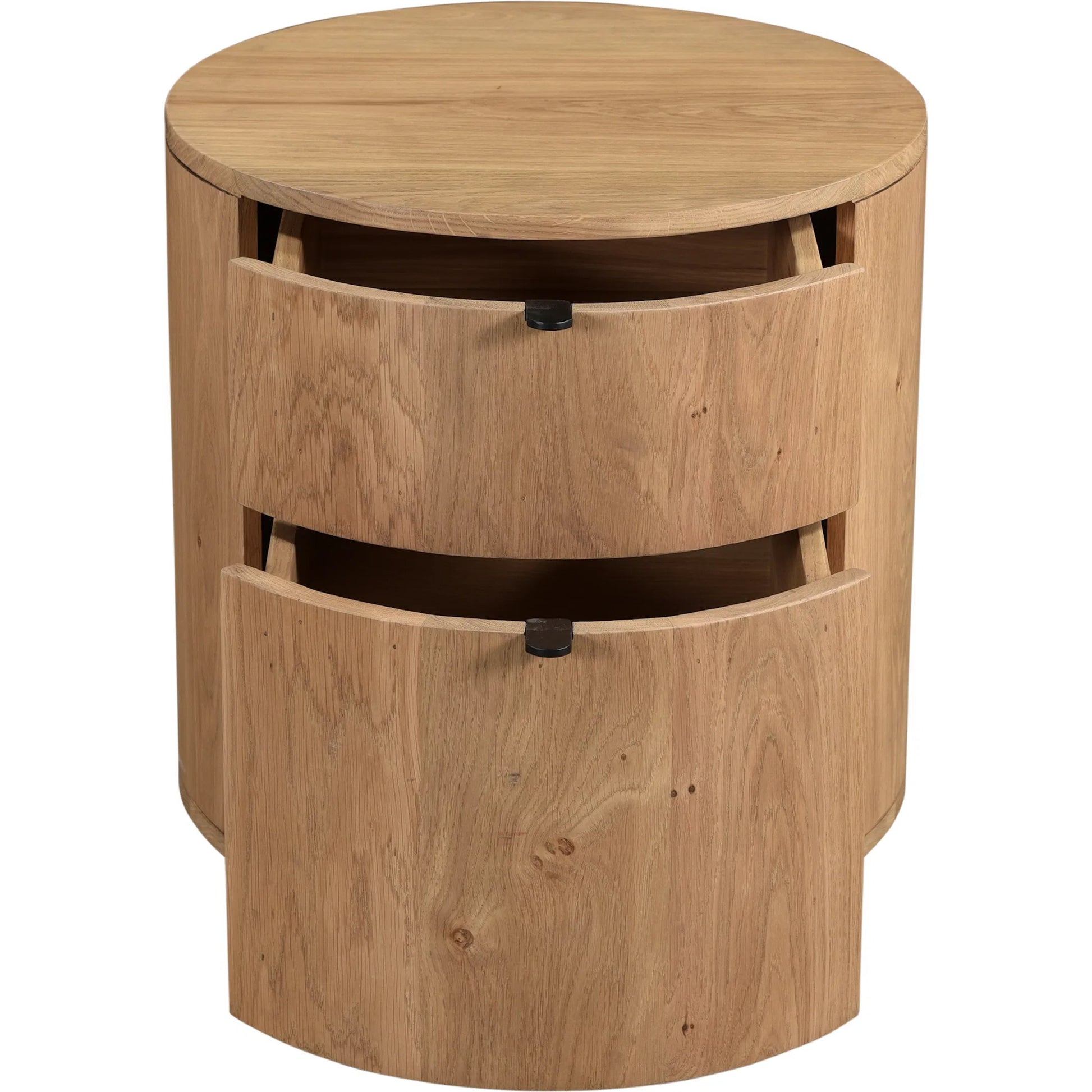 Theo Two Drawer Nightstand by Moe's Home Collection. Made from solid oak in a transitional style.
