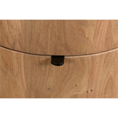 Theo Two Drawer Nightstand by Moe's Home Collection. Made from solid oak in a transitional style.