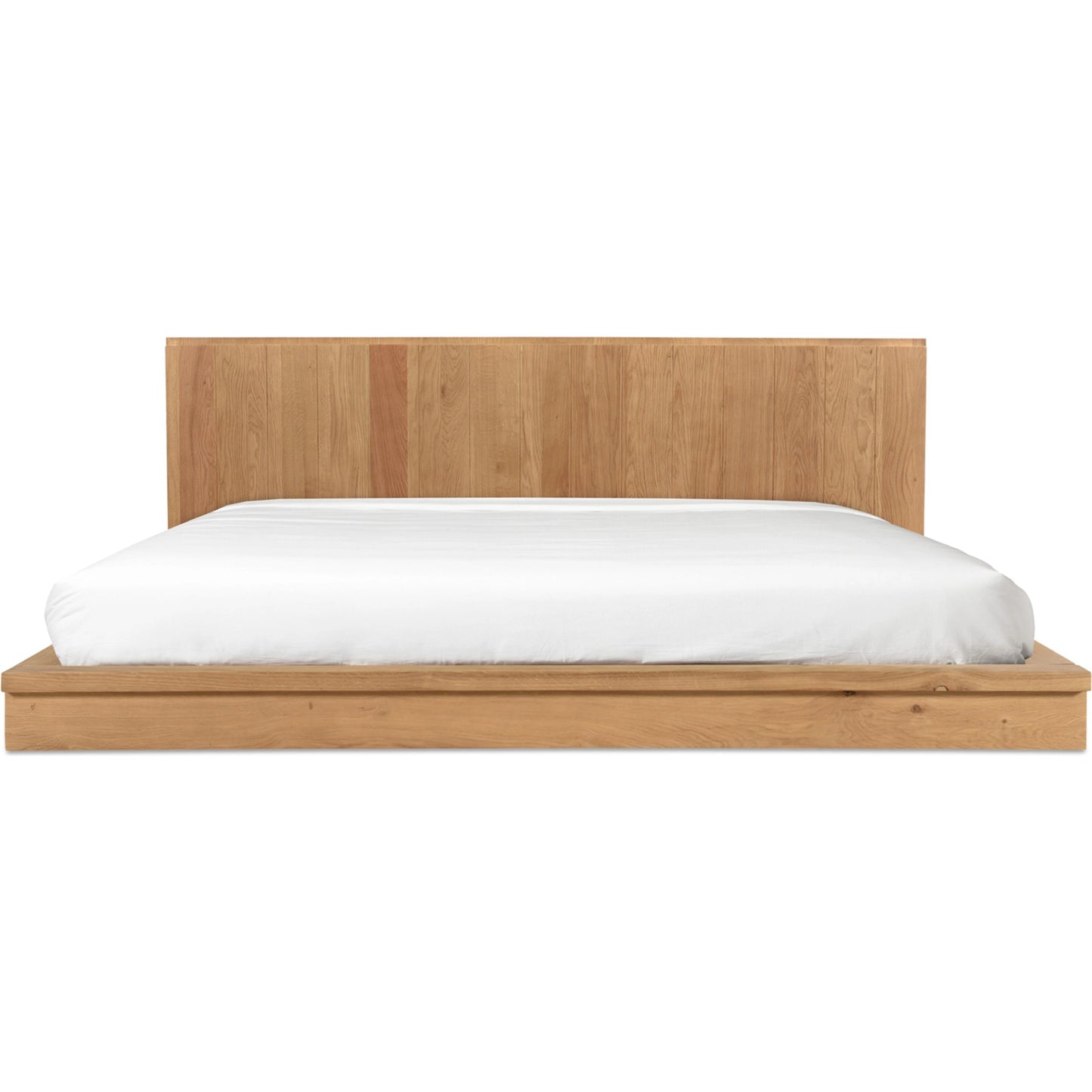 002 SI-2122025 | Additional Silo | Plank Bed by Moe's Home Collection in natural. Made from solid oak, solid mango wood slats in a modern style.