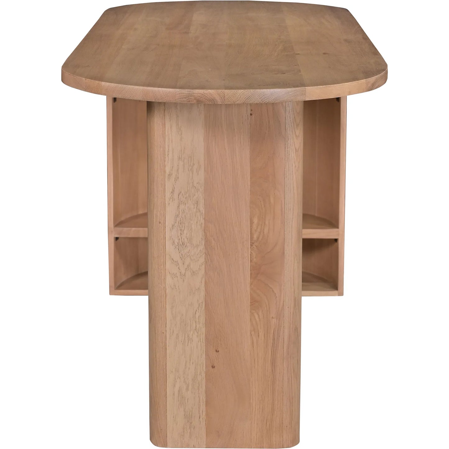 007 SI-2254053 | Additional Silo | Theo Desk by Moe's Home Collection in natural. Made from solid oak in a transitional style.