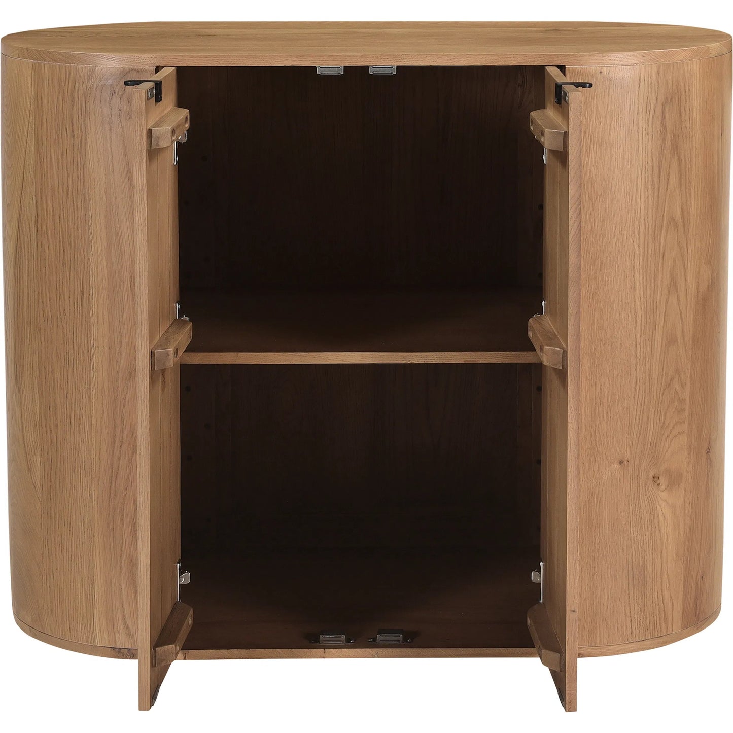 000 SI-2254052 | Additional Silo | Theo Cabinet by Moe's Home Collection in oak natural. Made from solid oak wood, oak veneer over mdf back in a transitional style.