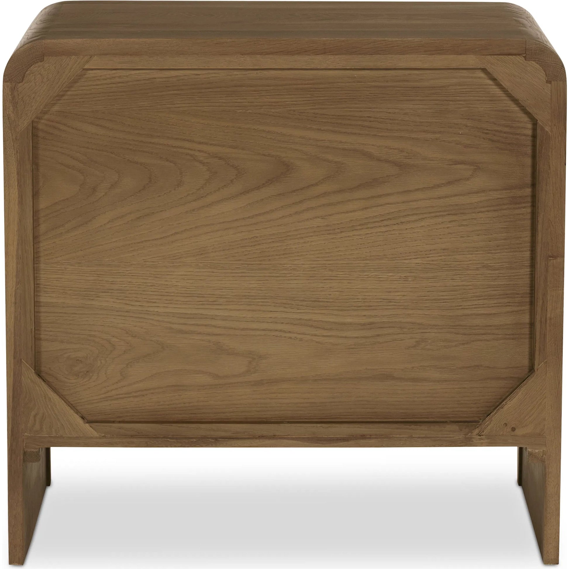 Riley Nightstand by Moe's Home Collection in brown. Made from oak, oak veneer in a transitional style.