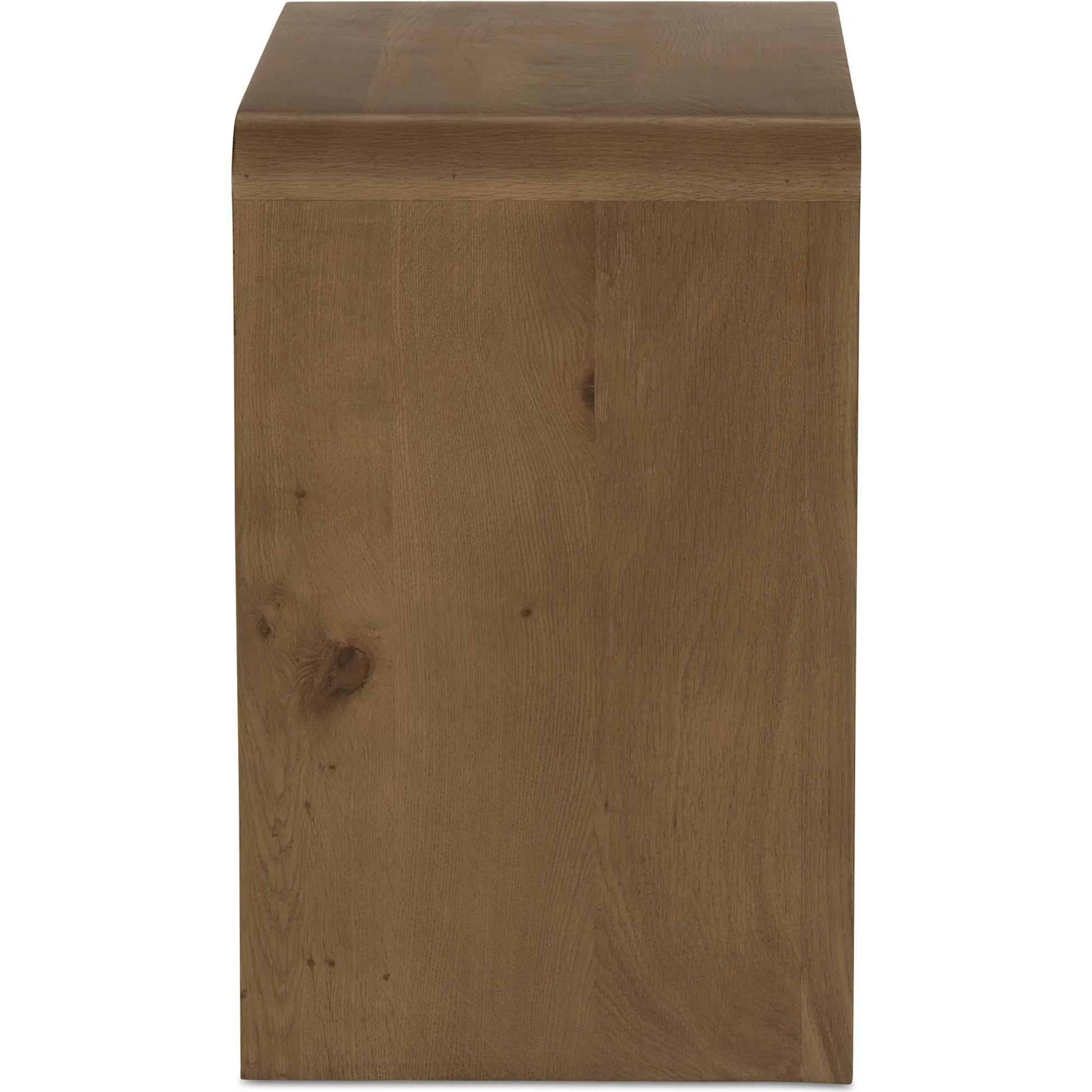 Riley Nightstand by Moe's Home Collection in brown. Made from oak, oak veneer in a transitional style.