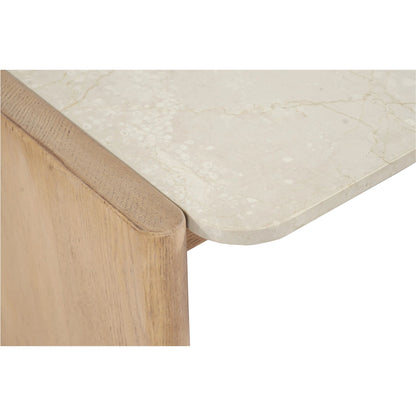 Lane Coffee Table by Moe's Home Collection in natural. Made from oak, bottichino marble in a transitional style.
