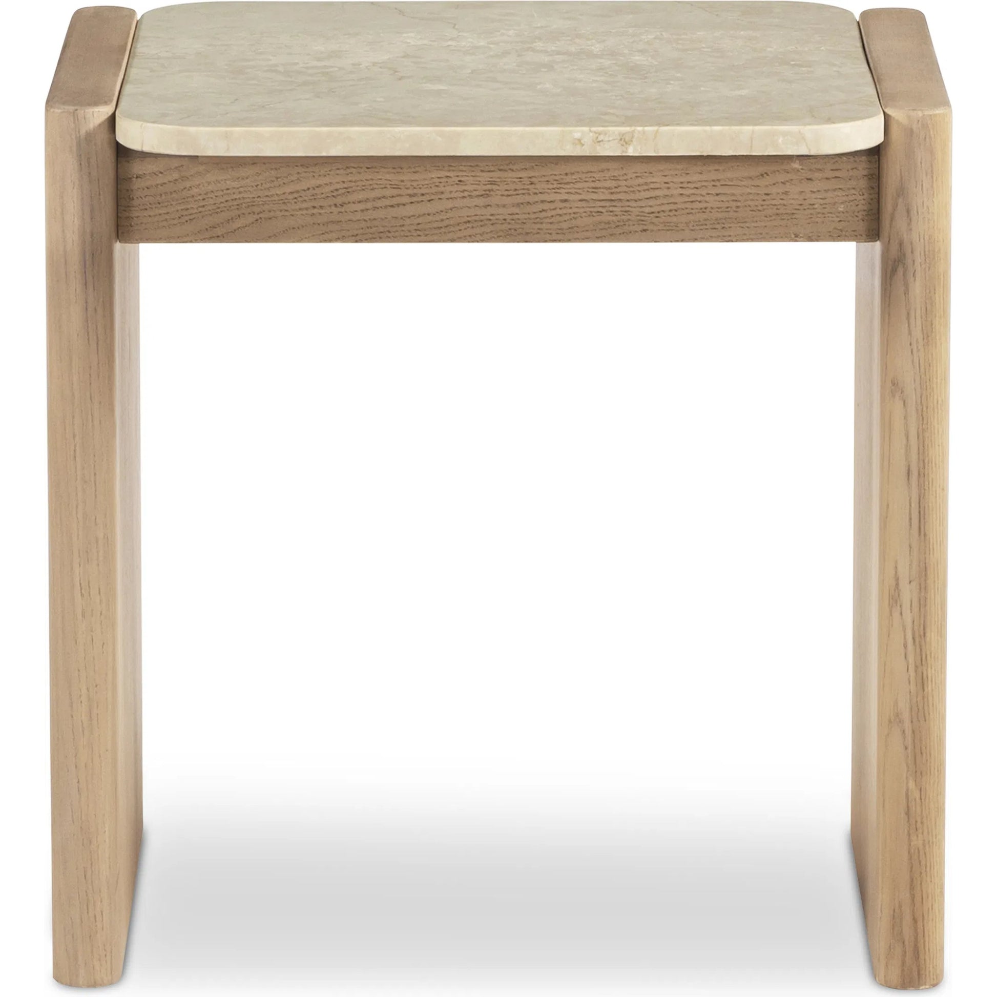 Lane Side Table by Moe's Home Collection in natural. Made from oak, bottichino marble in a unique style.