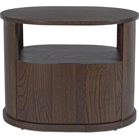 Tommy Nightstand by Moe's Home Collection. Made from top, oak wood, drawer side, oak veneer in a unique style.