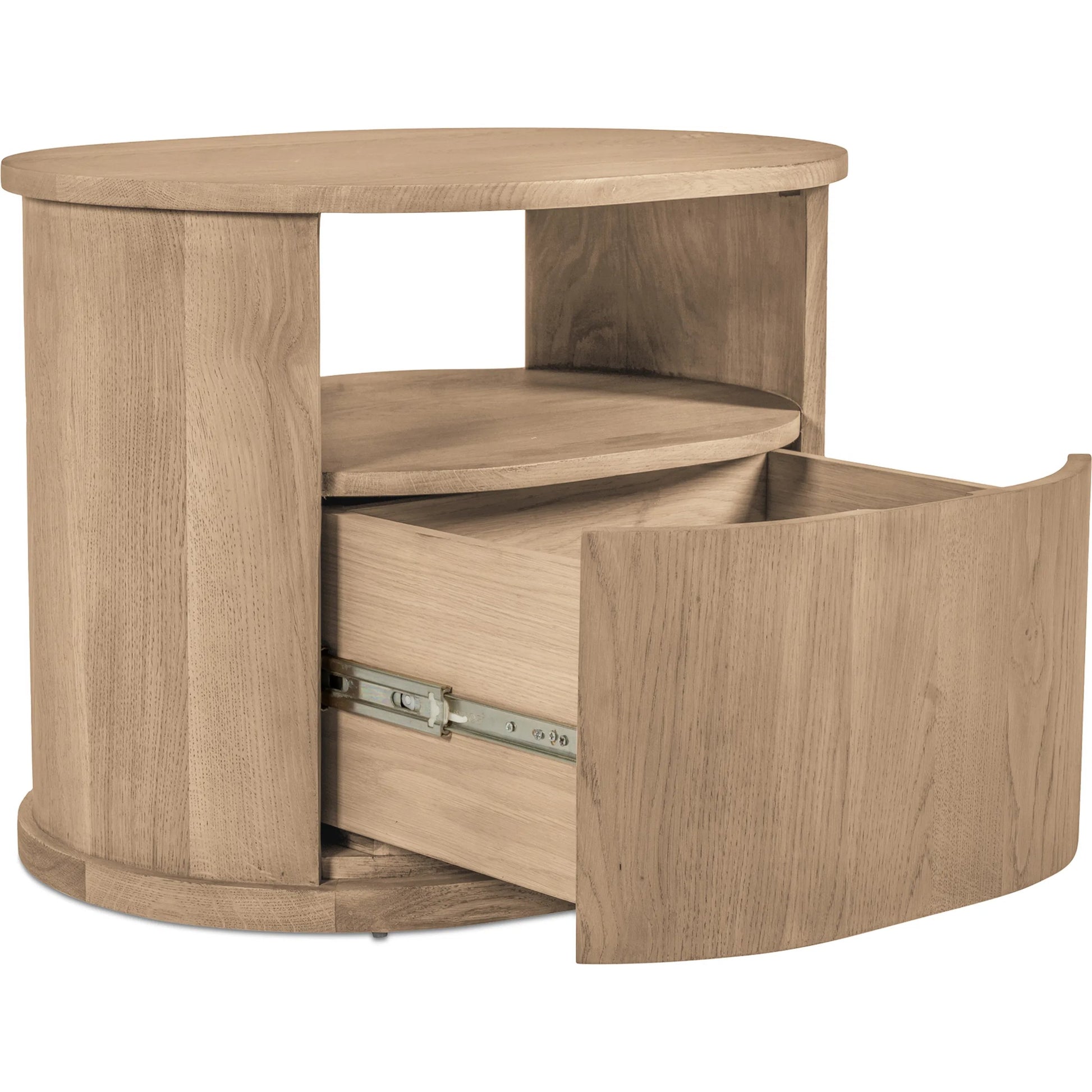 Tommy Nightstand by Moe's Home Collection. Made from top, oak wood, drawer side, oak veneer in a transitional style.