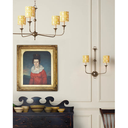 Nottaway Double Wall Sconce by Currey and Company. Made from wrought iron in a traditional style.