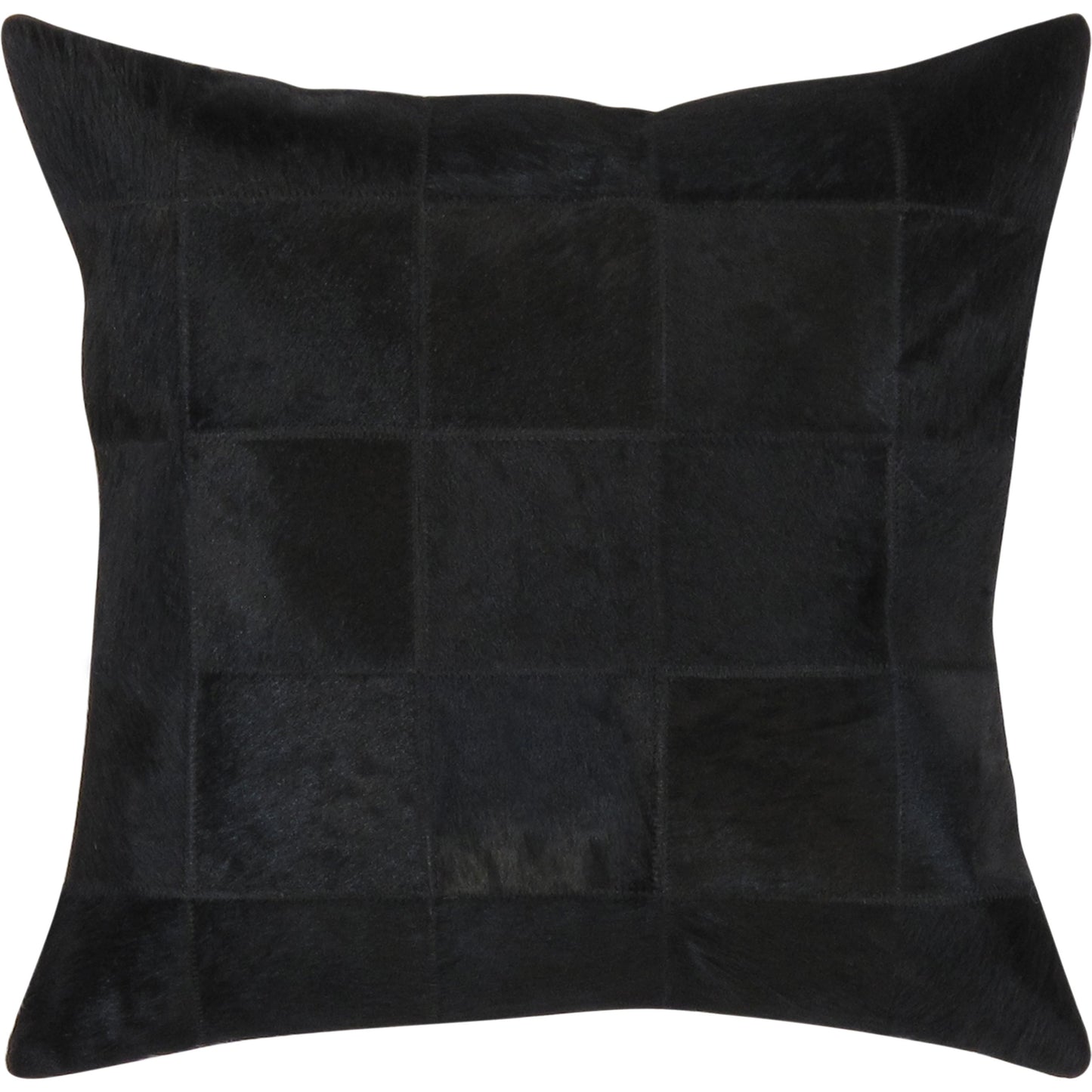 001 SI-2030361 | Primary Silo | Safari Checkered Cowhide Throw Pillow by Pasargad Home. Made from cowhide in a modern style.