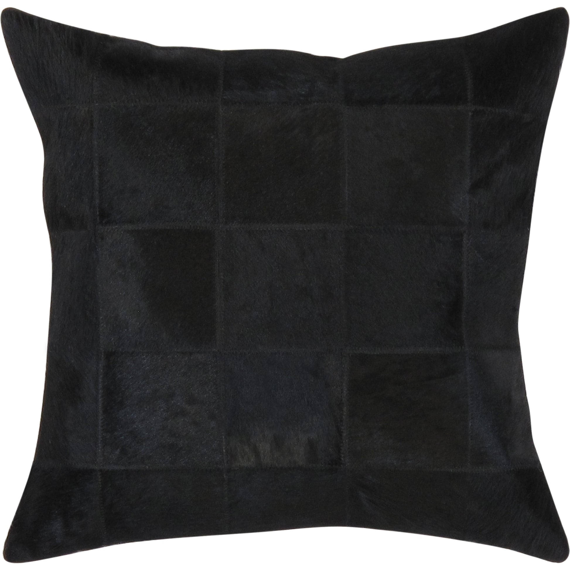 Safari Checkered Cowhide Throw Pillow by Pasargad Home. Made from cowhide in a modern style.