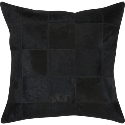 Safari Checkered Cowhide Throw Pillow by Pasargad Home. Made from cowhide in a modern style.