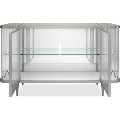 Stop and Stare Console by Caracole. Made from metal, glass, acrylic in a unique style.
