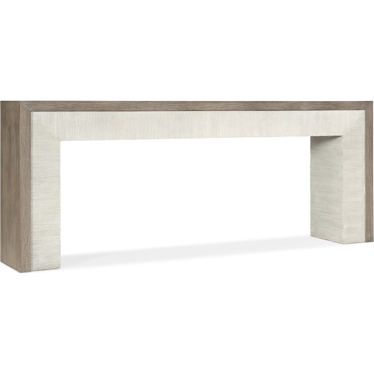 001 SI-1900879 | Primary Silo | Serenity Skipper Console Table by Hooker Furniture in malibu. Made from oak veneers, resin in a modern style.
