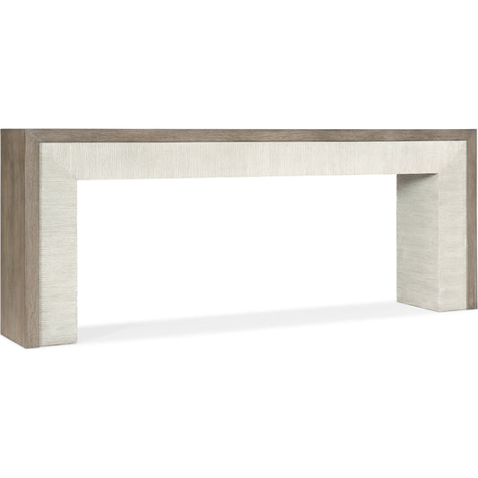 Serenity Skipper Console Table by Hooker Furniture in malibu. Made from oak veneers, resin in a modern style.