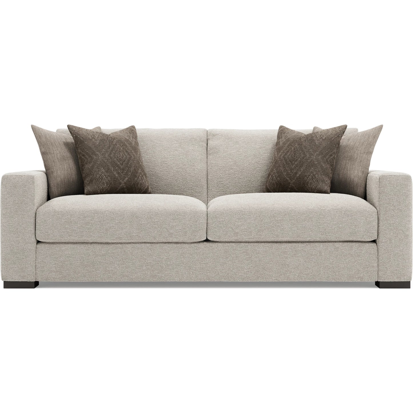 002 SI-2534170 | Additional Silo | Drew 92" Fabric Sofa by Bernhardt in gray. Made from fabric in a unique style.