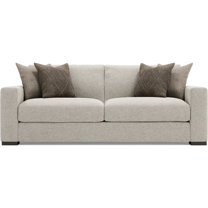 Drew 92" Fabric Sofa by Bernhardt in gray. Made from fabric in a unique style.