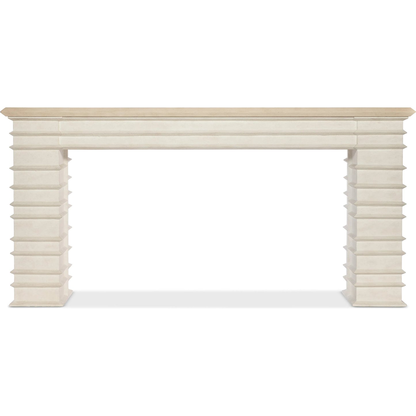 002 SI-2354019 | Additional Silo | Commerce and Market Melrose Console Table by Hooker Furniture in white plaster. Made from wood, resin in a transitional style.