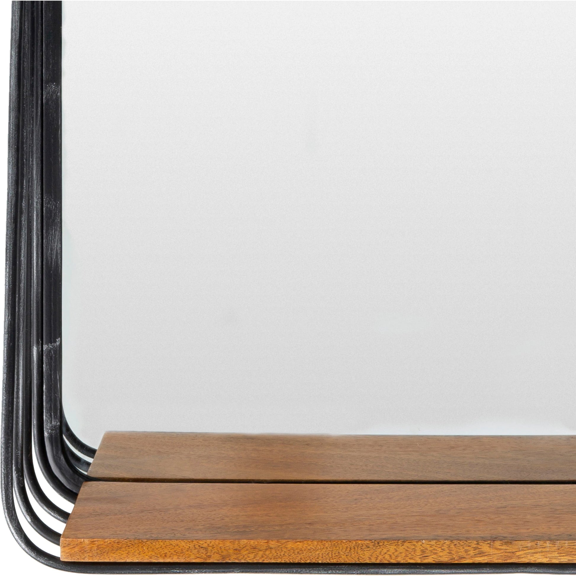 Carter - 27422 by Surya in black and powder coated. Made from metal, manufactured wood, wood in a transitional style.