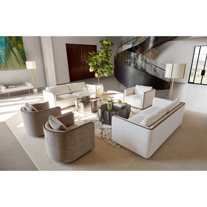 Sagrada Sofa, C-Ivory by A.R.T. Furniture in hazel. Made from parrwood in a transitional style.