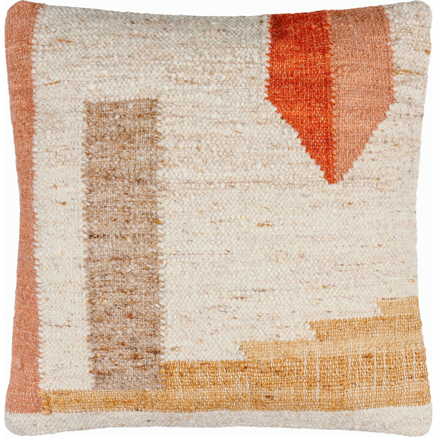 001 SI-2163388,SI-2163389,SI-2163390,SI-2163391,SI-2163392,SI-2163393 | Primary Silo | Rory Accent Pillow - 487416 by Surya in ash, off-white, camel, khaki, clay, prairie dust, tan. Made from wool, jute, cotton in a modern style.