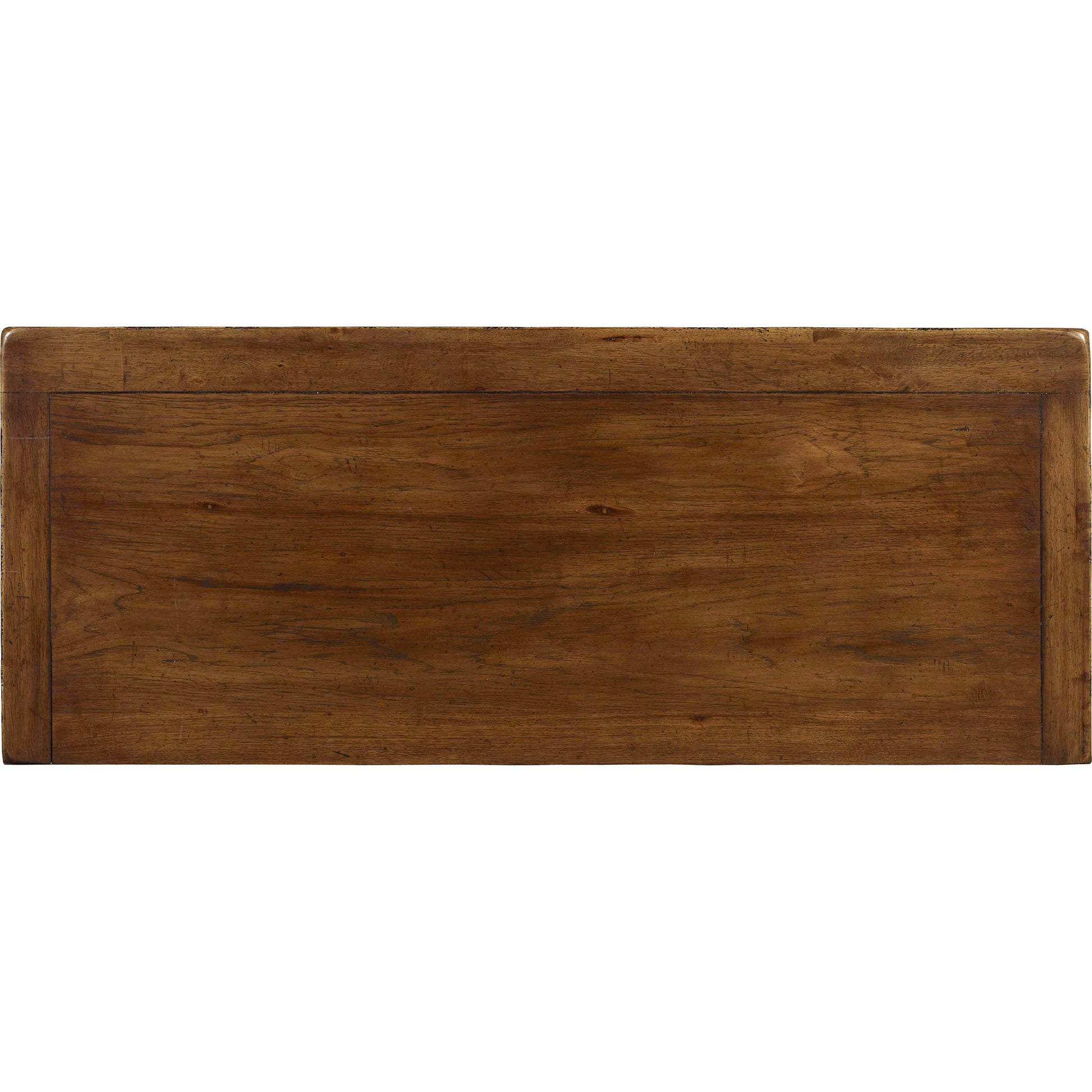Archivist Bureau by Hooker Furniture in pecan. Made from pecky pecan veneers, felt in a cottage & farmhouse style.