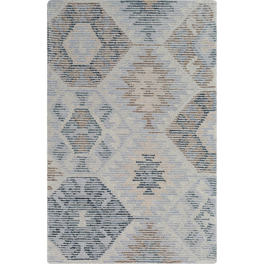 Morse Rug - 23370 by Surya in pale blue. Made from 100% wool in a unique style.