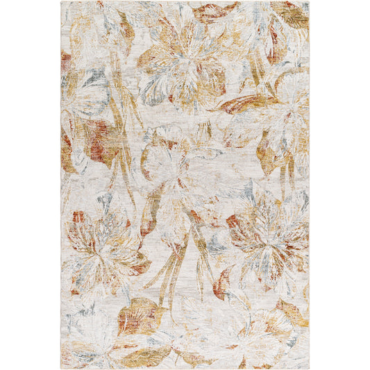 Roseanne Rug - 494580 by Livabliss in off-white, mustard, medium gray, medium brown, rust