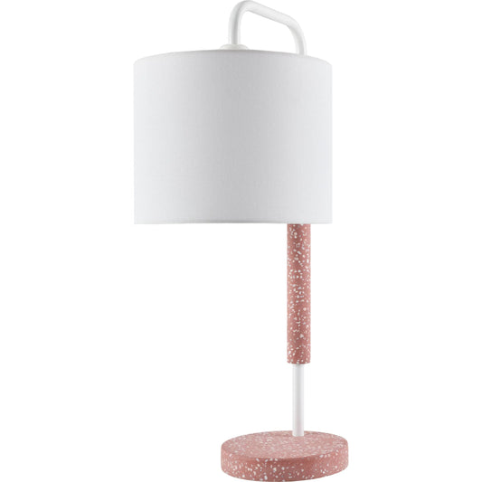 Rishi Accent Table Lamp by Livabliss in terrazzoterrazzo. Made from cement, linen, polyester in a unique style.