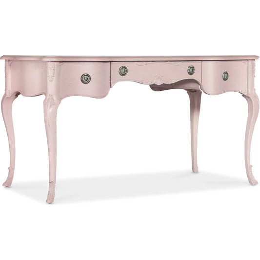 Susan G. Komen Perseverance Writing Desk by Hooker Furniture in pink. Made from maple veneers in a traditional style.