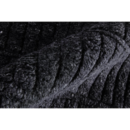 Vesper Transitional Solid Rug - T20T6036 by Thom Felicia by Feizy Rugs in black. Made from wool in a unique style.