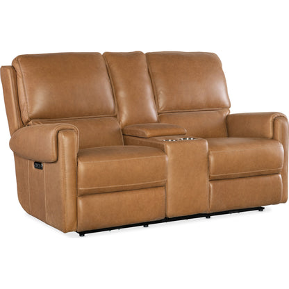 Somers Power Console Loveseat by Hooker Furniture. Made from unique in a transitional style.