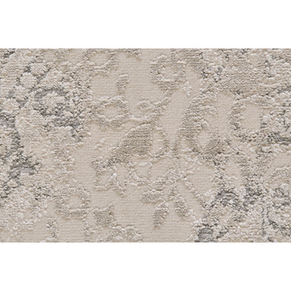 Prasad Rug - 3682F by Feizy in ivory, gray, black. Made from polypropylene, polyester in a unique style.