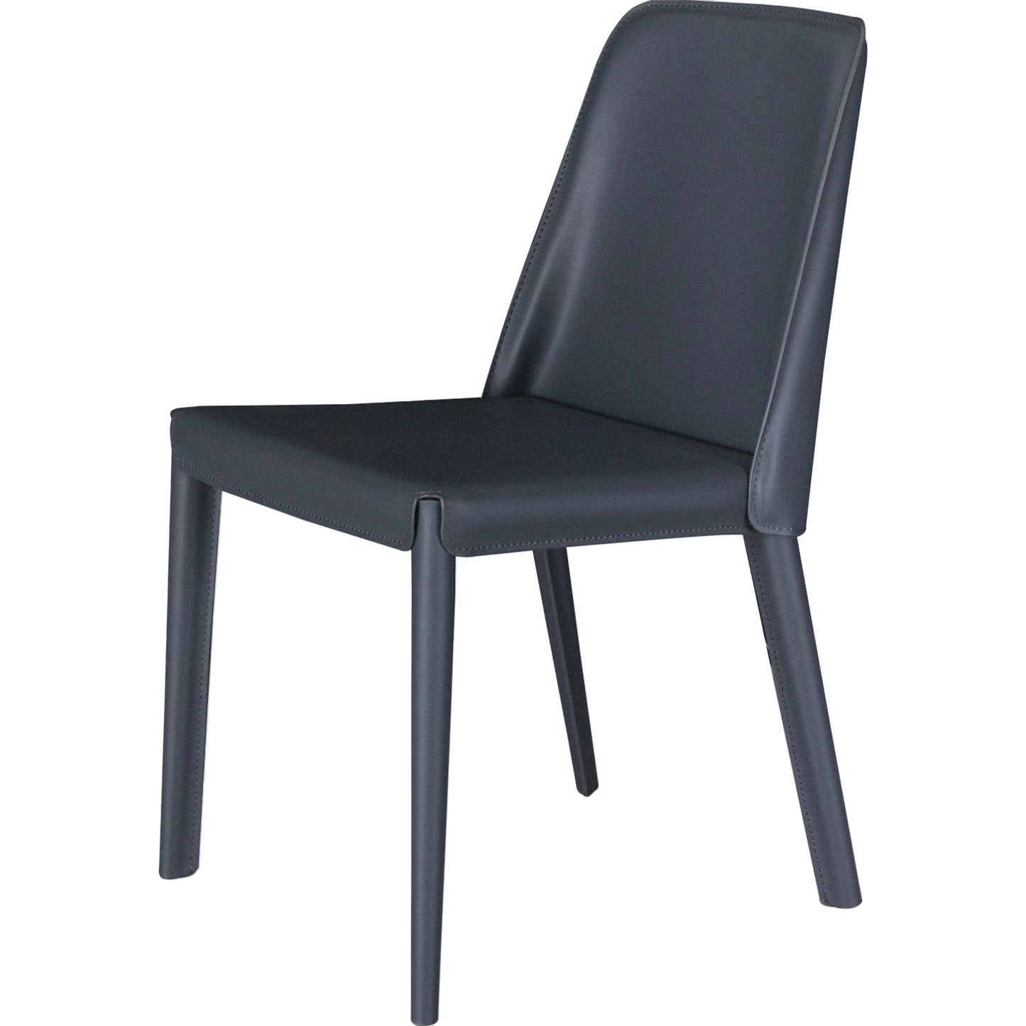 001 SI-2053490 | Primary Silo | Rosy Dining Chair (Set of 2) by Surya in dark blue and hand finished. Made from upholstery: pvc, base: metal, fill: 100% polyurethane foam in a modern style.