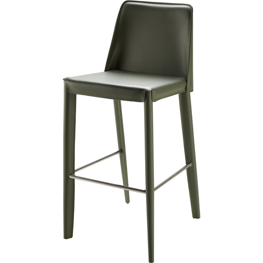 Rosy Stool by Surya in hand finished. Made from upholstery: pvc, base: metal, fill: 100% polyurethane foam in a modern style.