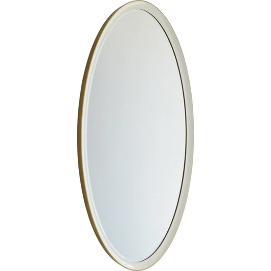 Orbis Mirror by Global Views in pure white high-gloss lacquer. Made from unique in a modern style.