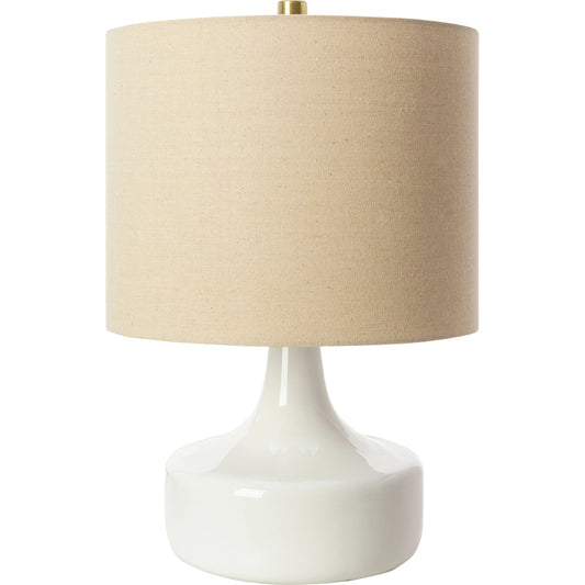 Rita - 32543 by Livabliss in glazedplated. Made from shade (outside): linen, shade (inside): polyester, body: ceramic, finial: metal, harp: iron in a modern style.