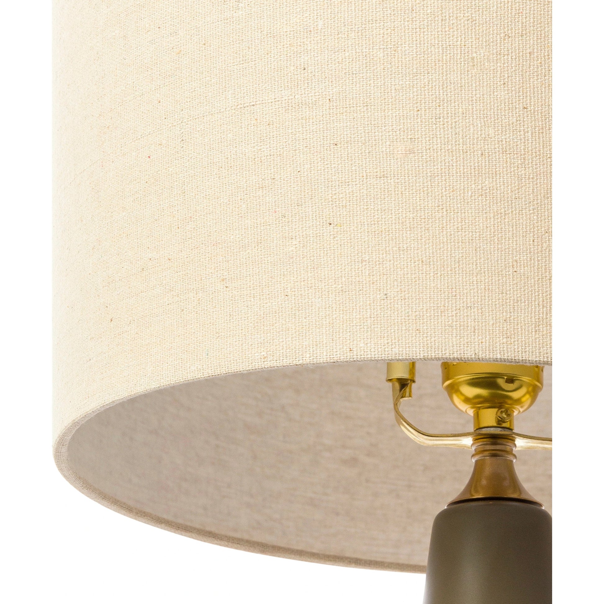 Rita - 32543 by Livabliss in glazedplated. Made from shade (outside): linen, shade (inside): polyester, body: ceramic, finial: metal, harp: iron in a modern style.